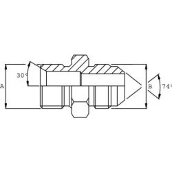 "Złącze 3/4"" JIC  - M14x1.5"