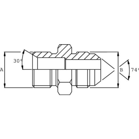 "Złącze 3/4"" JIC  - M14x1.5"