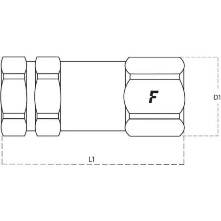 Zawór zwrotny M 1/4 GAS 0,35BAR