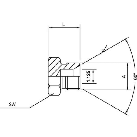 Korek 1/4 BSP