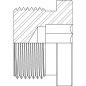 "Korek gwint zewnętrzny BSP z gniazdem sześciokątnym, 1/4"""