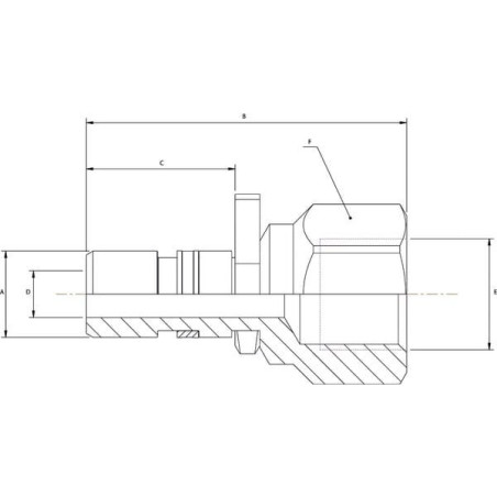 Złącze DN10 ø13 mm WEO 3/8