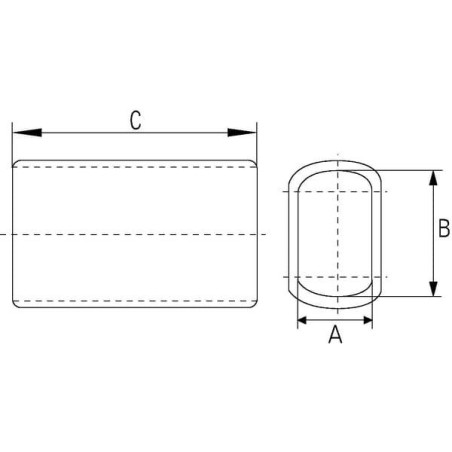 Zacisk do liny aluminium, 5 mm