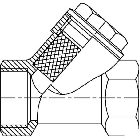 "Filtr typu Y 3/4"" mosiądz"