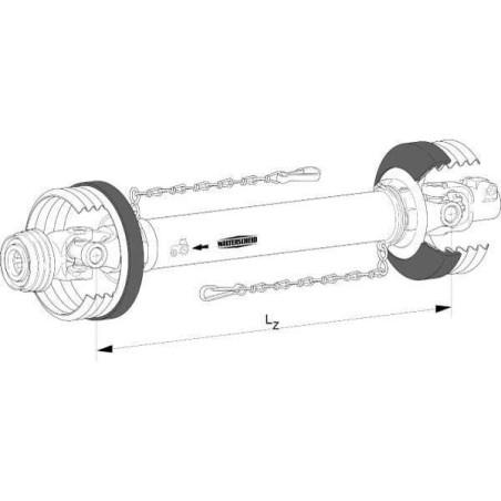 Wał przegubowy W2300 L=1410 mm Walterscheid