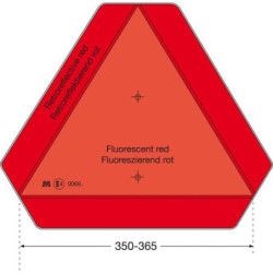 Trójkąt ostrzegawczy, samoprzylepny