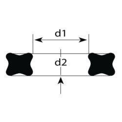 Pierścień uszczelniający x-ring 6.02x2.62mm 10 szt. Kramp