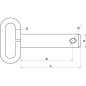 Sworzeń z uchwytem 22x157 mm Kramp