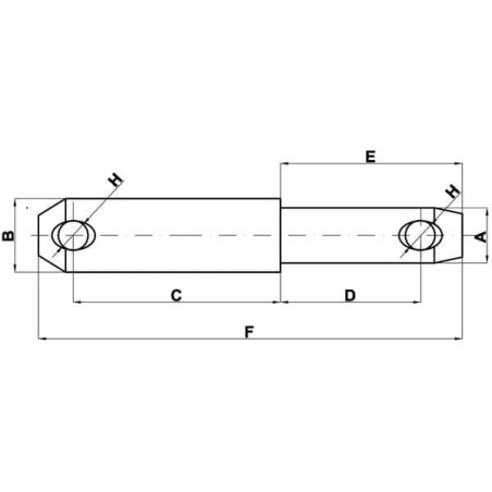 Sworzeń cięgła dolnego 22x87 mm kat.1/2 Kramp