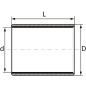 Tuleja ślizgowa, ø 15/17x10 mm, stal/POM GLT/LHG