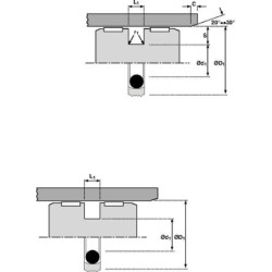 Uszczelniacz tłoczyska typ 764 63x47.5x6.3