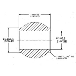 Kula łącznika górnego kat.2/2 Ø 25.4/50.6x44.5 mm Kramp