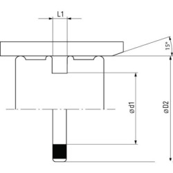 Uszczelniacz tłoczyska typ T714 70x54.5x6.3