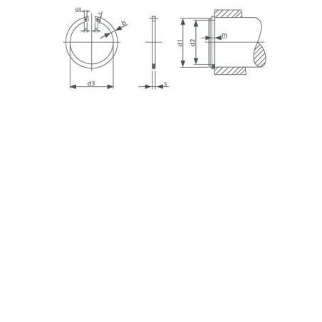 Pierścień osadczy zabezpieczający zewnętrzny 68x2 mm IDC ®