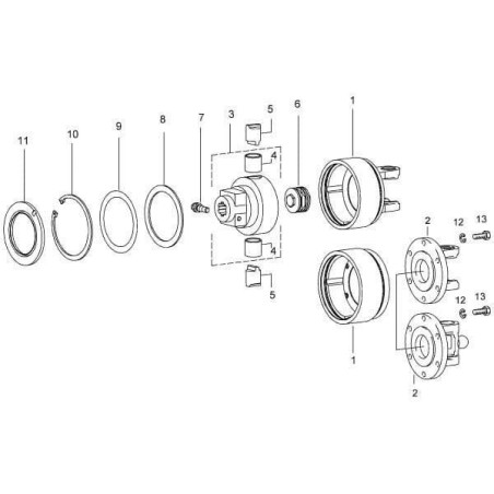 Widłak, do sprzęgła K64/12-14R, W2300/P300/W300E Walterscheid