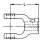 Widłak, z piastą, otwór gwintowany, 45x45 mm, W2400/P400/W400E Walterscheid
