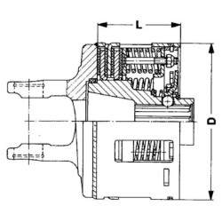 Sprzęgło cierne, Walterscheid, K96/4, 1 3/8 Z6, seria W2400