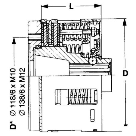 Sprzęgło cierne, Walterscheid, EK96/4, 1 3/4 Z6, seria W2500