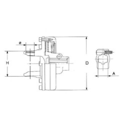 Sprzęgło Bondioli & Pavesi, cierne FV34 S8/H8/108 1-3/4