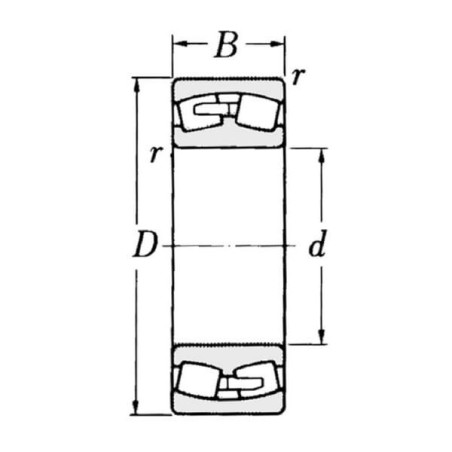 Łożysko baryłkowe samonastawne 40x80x23mm SKF