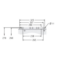 Siedzenie AS 3045 Sears, z tapicerką materiałową