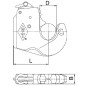 Hak sprzęgający cięgła dolnego typ C1 kat. 3L