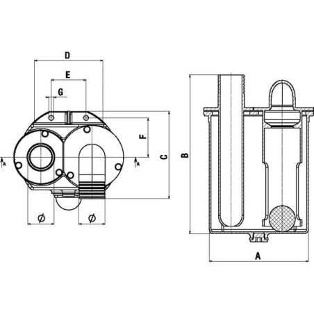 Syfon 1000-3000 l/min B.P.