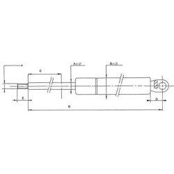 Sprężyna gazowa L370 mm 100N Stabilus