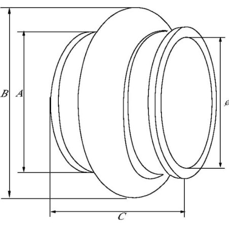 Mieszek sprężysty 159 mm L=380 mm