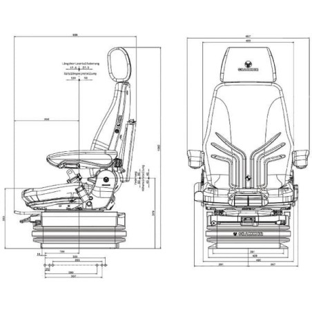 Siedzenie Actimo XXL 24V