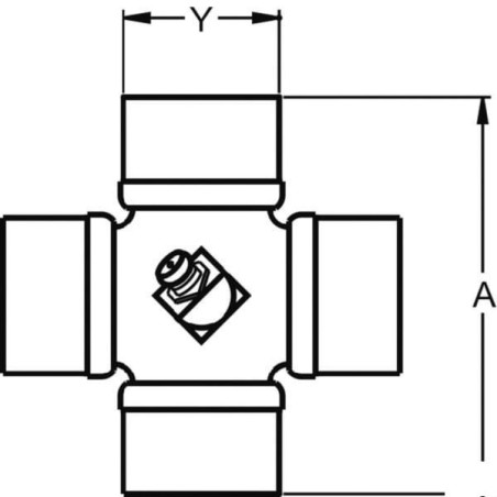 Krzyżak wału, Ø 30x92.0 mm