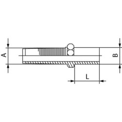 Króciec rurowy gwintowany DN04 4 mm