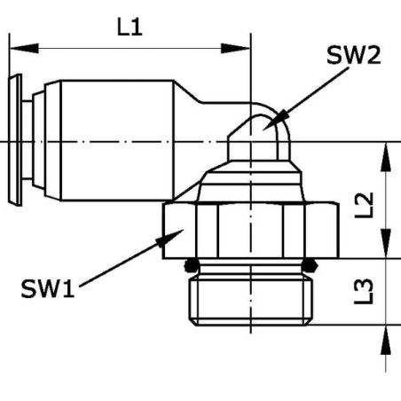 Śrubunek wtykowy 4xM5