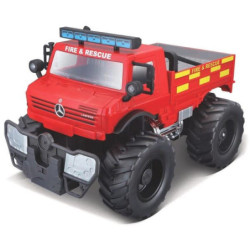 Samochód Mercedes Benz Unimog U5000 straż pożarna 2.4 GHz zdalnie sterowany