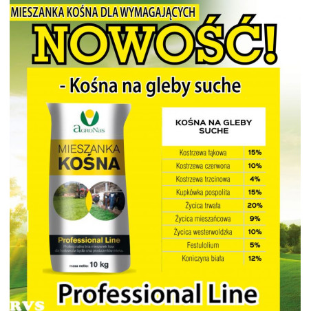 Nasiona Traw Mieszanka Kośna na gleby suche 10kg