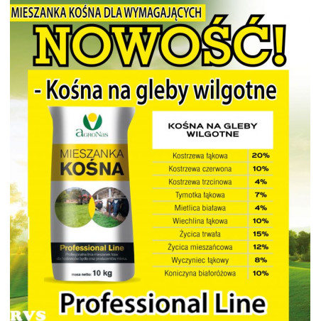 Nasiona Traw Mieszanka Kośna na gleby  wilgotne  10kg