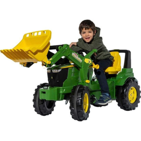 Traktor z napędem na pedały, John Deere 7310R z ładowaczem czołowym