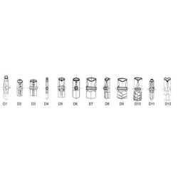 Pressure roller 330x75mm with bearing