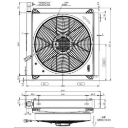 Chłodnica + wentylator 12V