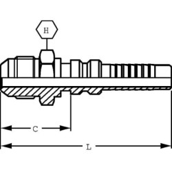 "Końcówka do zakucia 4SH-DN40-1-7/8"" UNF"