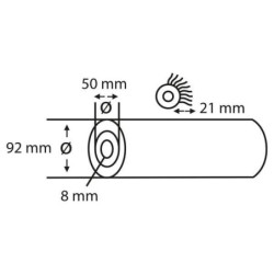 Wałek do malowania ścian, IV star, Vestan 21 mm 18 cm