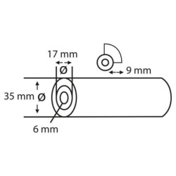 Wałek malarski IV star, pianka SF Concaf czarna 11 cm (2 szt.)