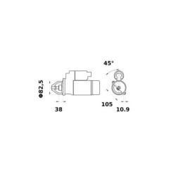 Rozrusznik 12V 3.0kW Z-11 Mahle