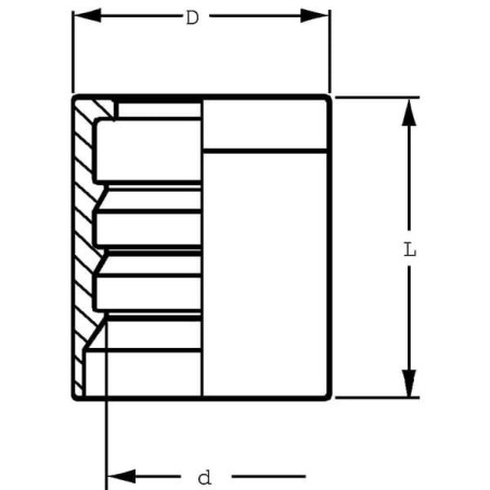 Tuleja DN25 Interlock