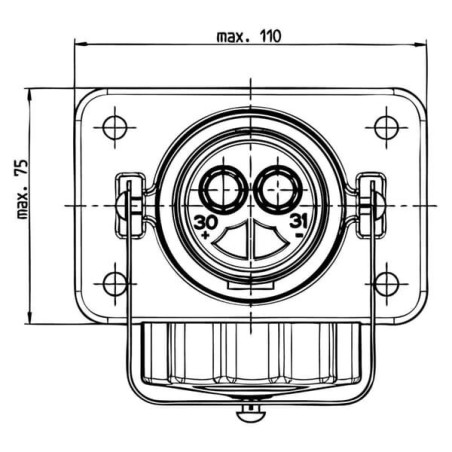 Wtyczka NATO 168A/50 mm²