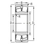 Łożysko baryłkowe samonastawne 45x100.0 mmx25mm Timken