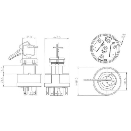 Stacyjka zapłonu P-0-1-2, Pneutron