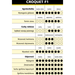 ID-258545 Rzepak ozimy CROQUET F1 1,5 mln Rapool NPZ - nasiona