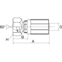 "Końcówka DN6-1/4"" BSP"