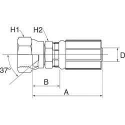 "Końcówka DN6-7/16"" JIC"